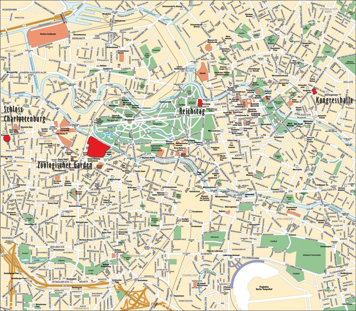 berlin city centre map