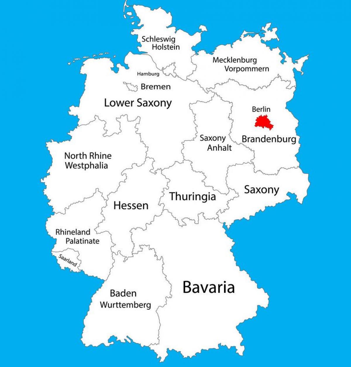 map of germany showing berlin