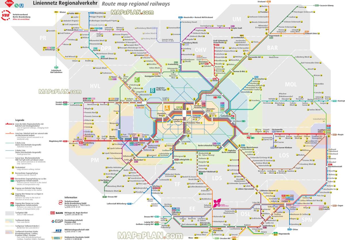 map of berlin regional train 