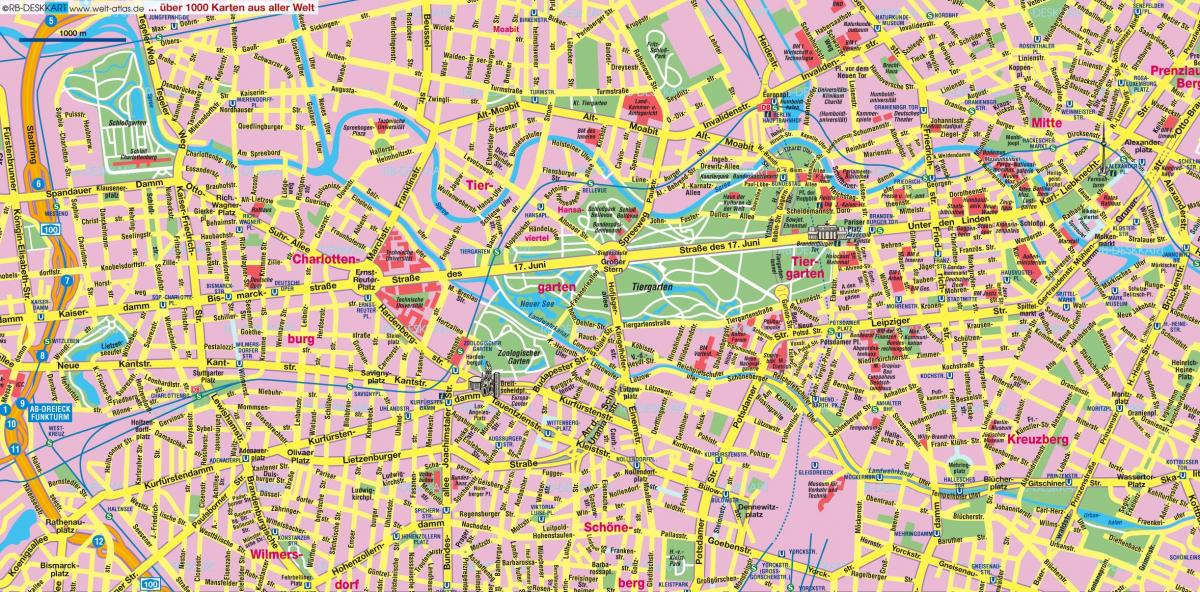street map of berlin city centre