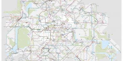 Berlin bus lines map