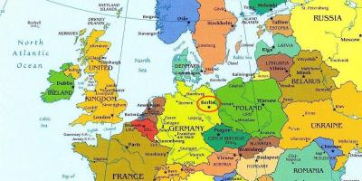 Map of berlin map europe