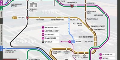 Map of berlin s9 train