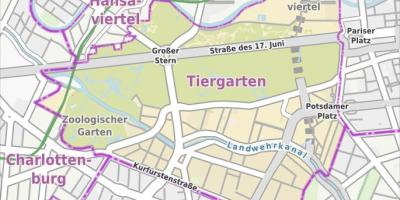 Map of tiergarten berlin