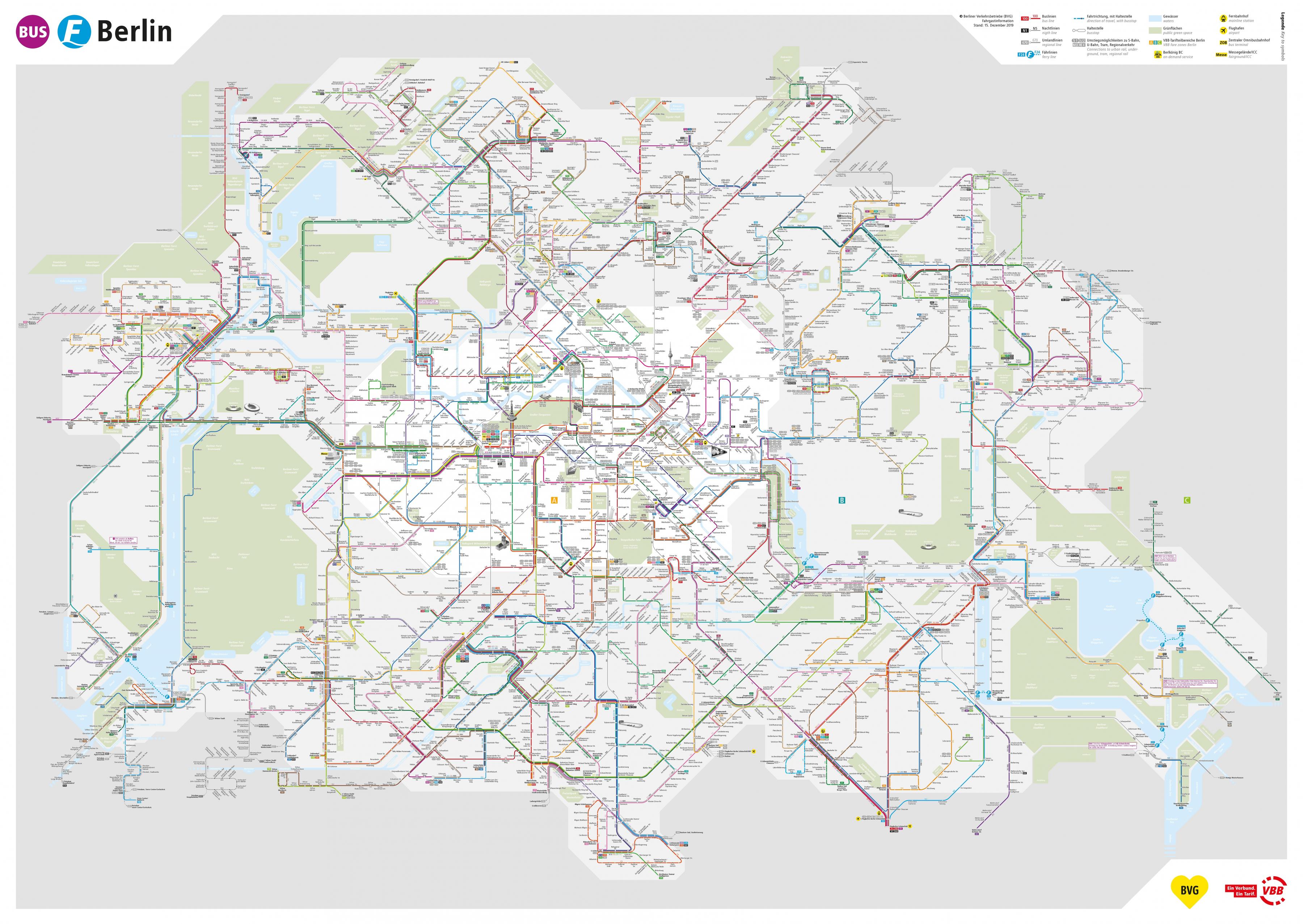 Berlin Bus Map 