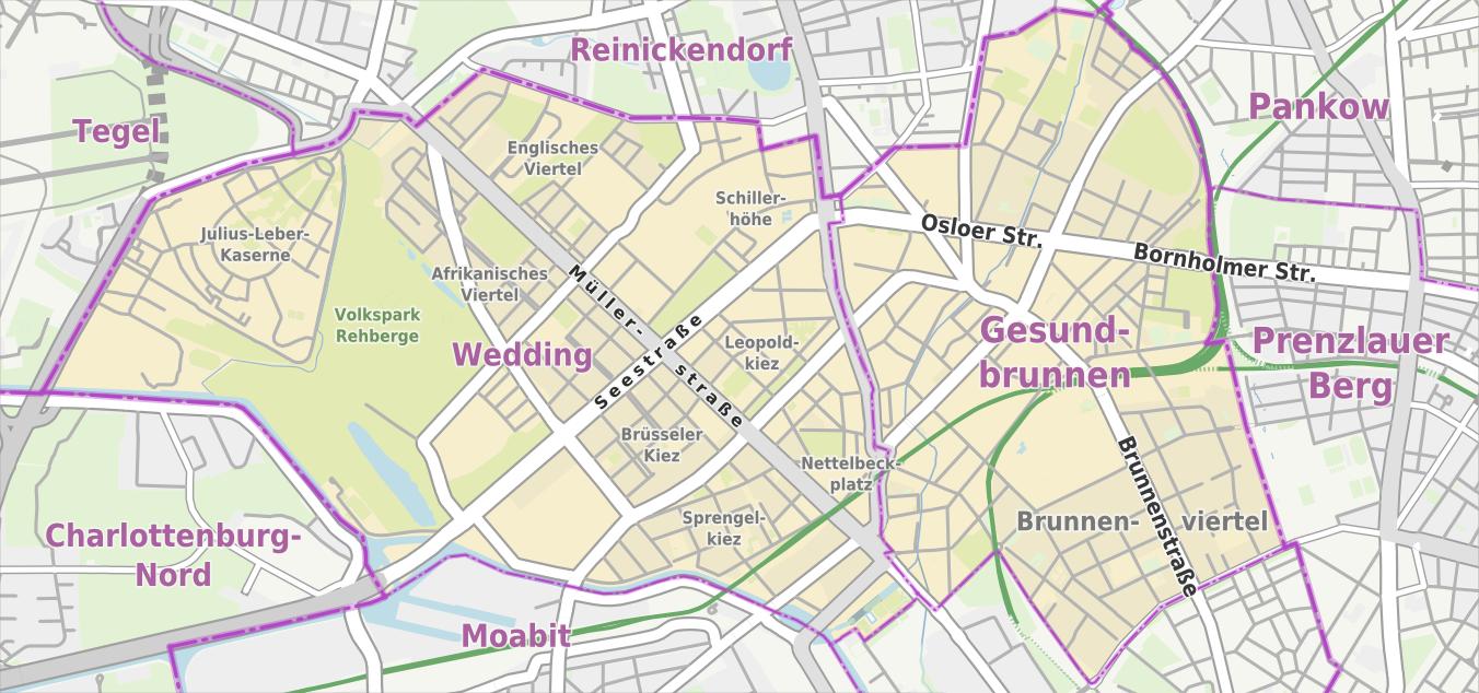 Wedding Berlin Map Berlin Wedding Map Germany