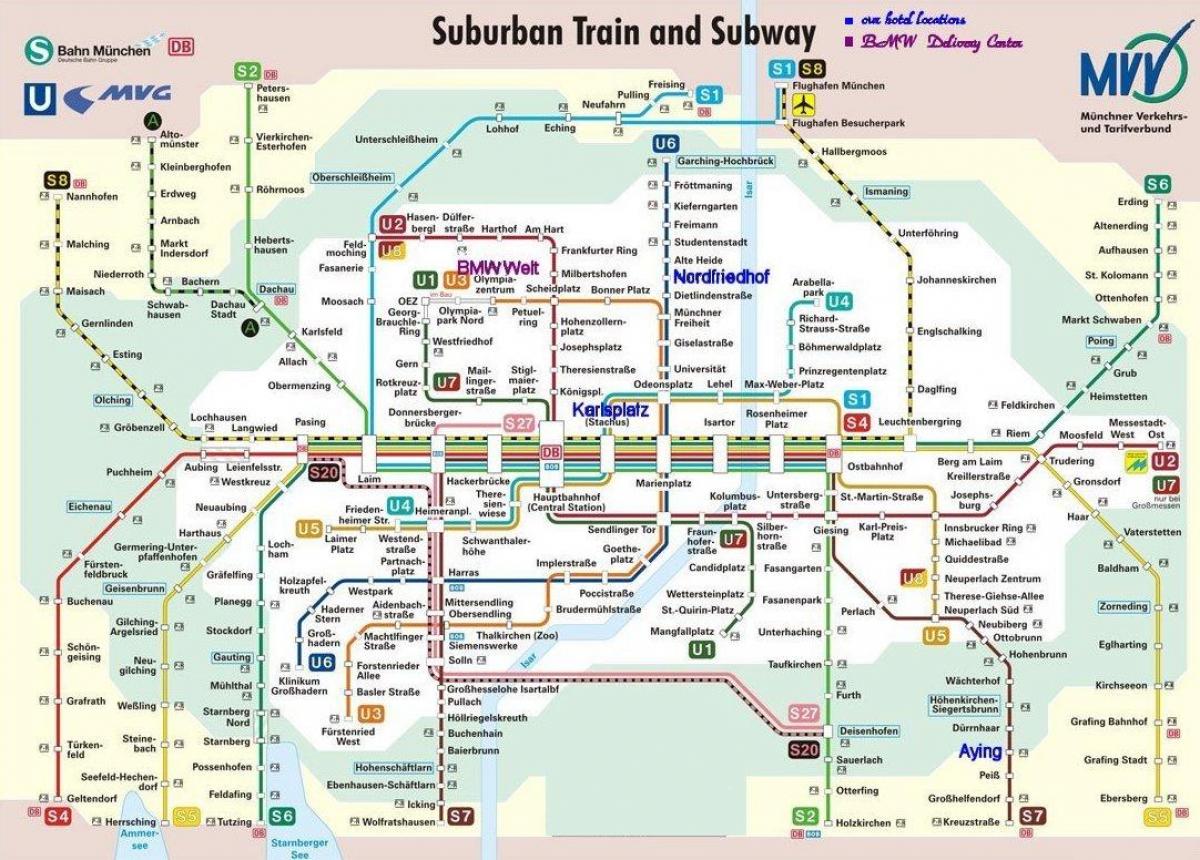 Bahn map - Berlin bahn map (Germany)