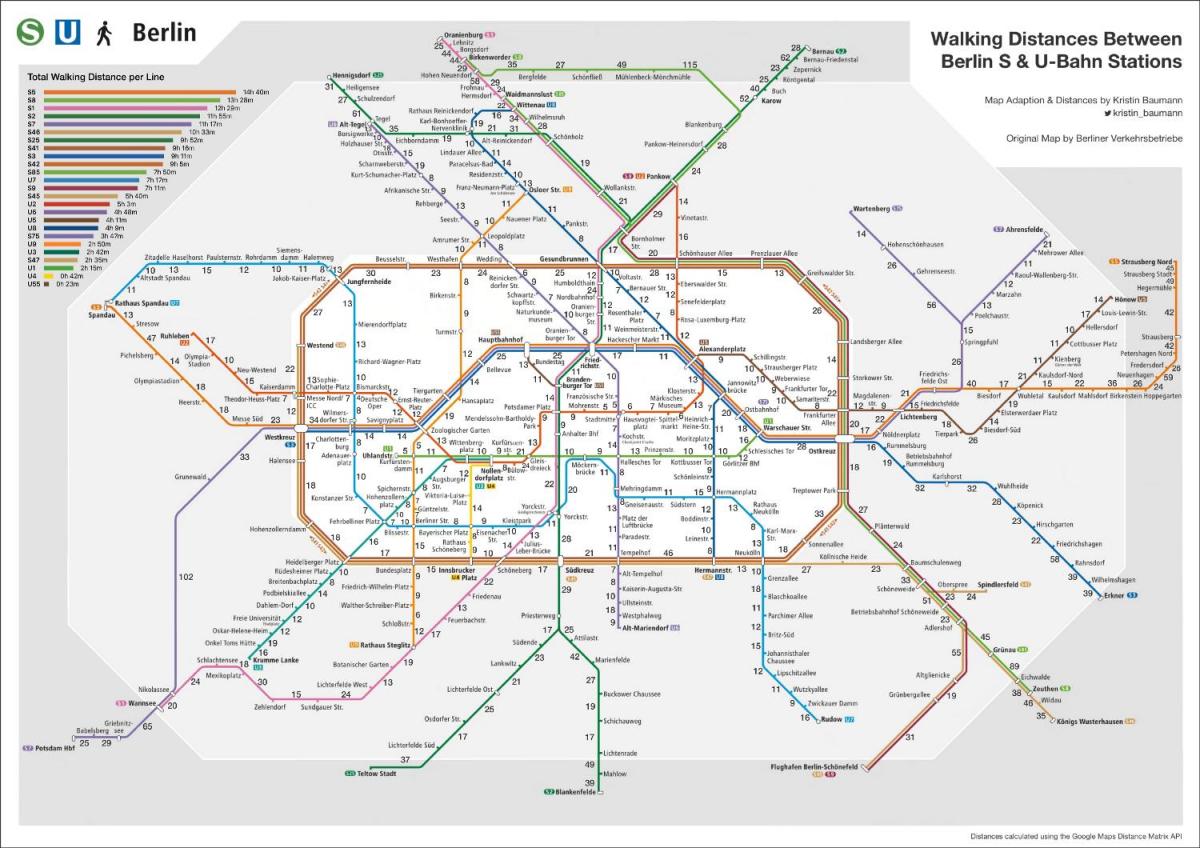 Berlin city transport map - Berlin transport system map (Germany)