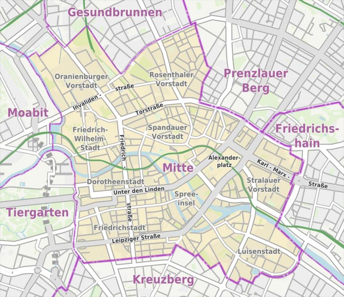 mitte berlin map