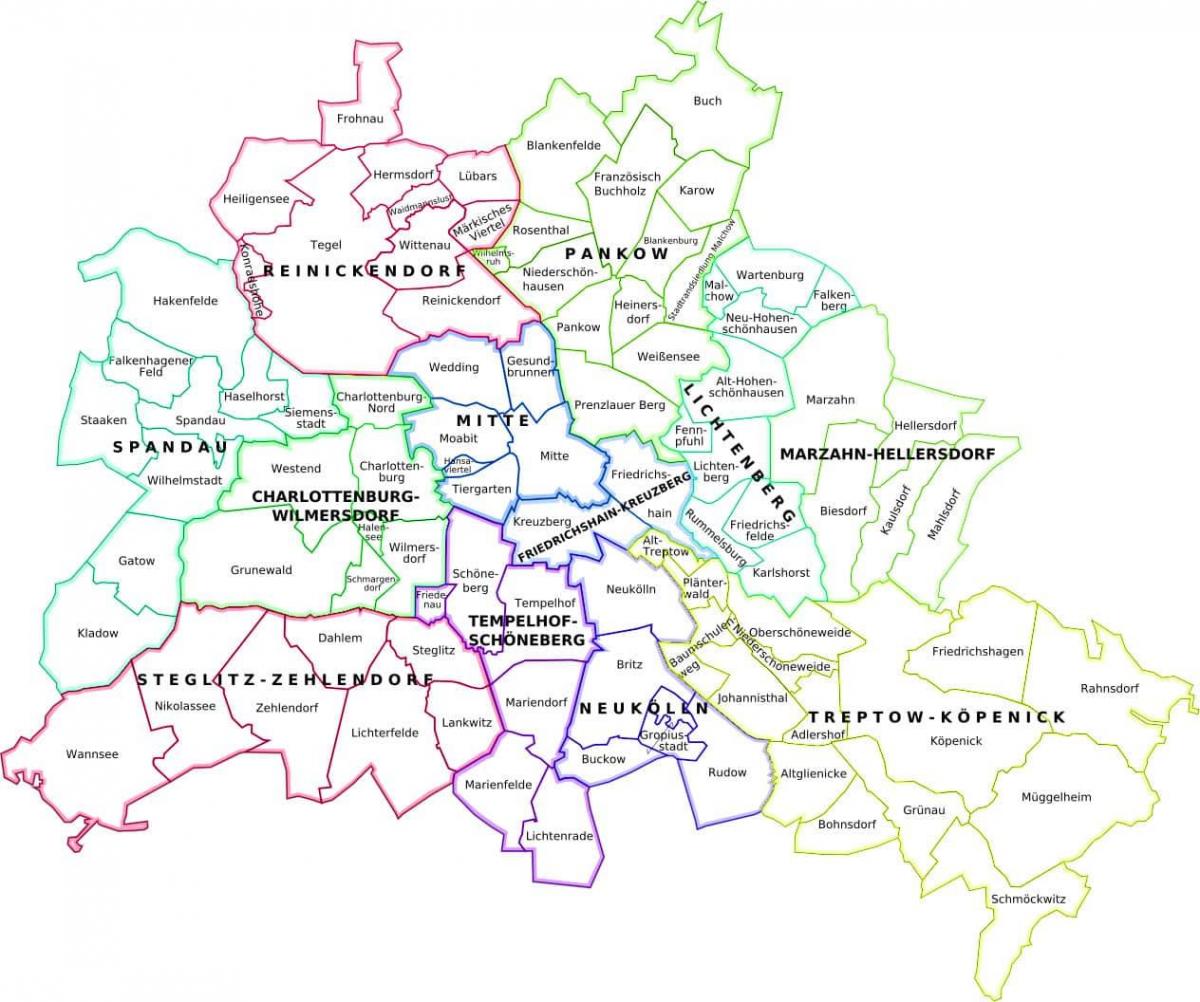 map of berlin and surrounding area