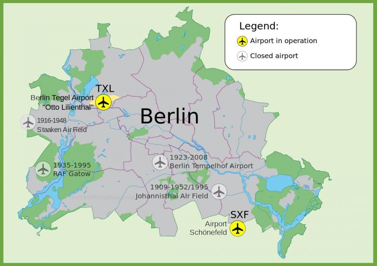 map of tempelhof airport