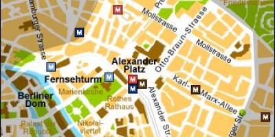 Map of alexanderplatz berlin