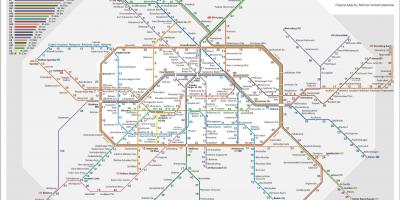 Berlin city transport map - Berlin transport system map (Germany)