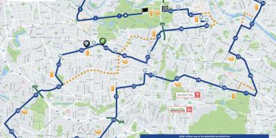Map of berlin marathon 