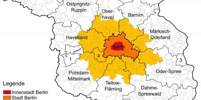 Map of berlin region