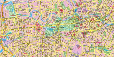 Street map of berlin city centre