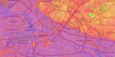 Map of berlin topographic