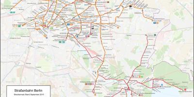 Tram map of berlin