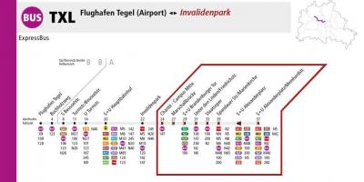 Berlin txl bus route map